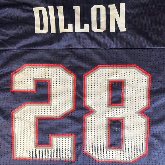 Reebok Men’s New England Patriots Corey Dillon 28 Blue Jersey Sz M‎ - Picture 4 of 8